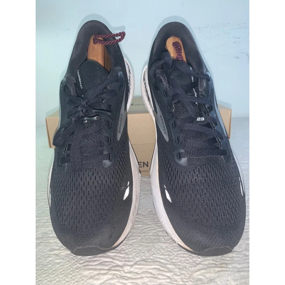 Brooks Adrenaline GTS 23 Womens Running Shoes Black White 1203811B004 Size 10